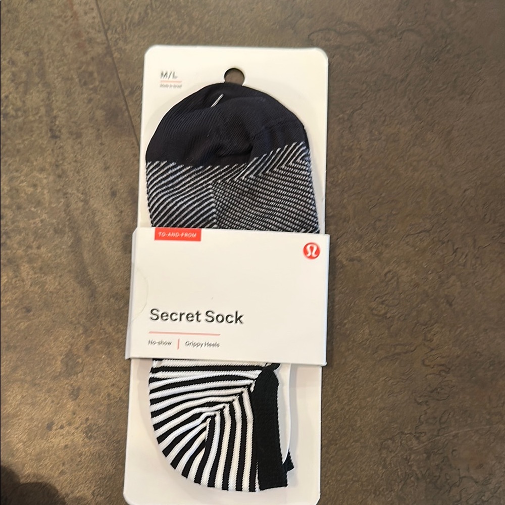 lululemon athletica Black and White Casual Socks